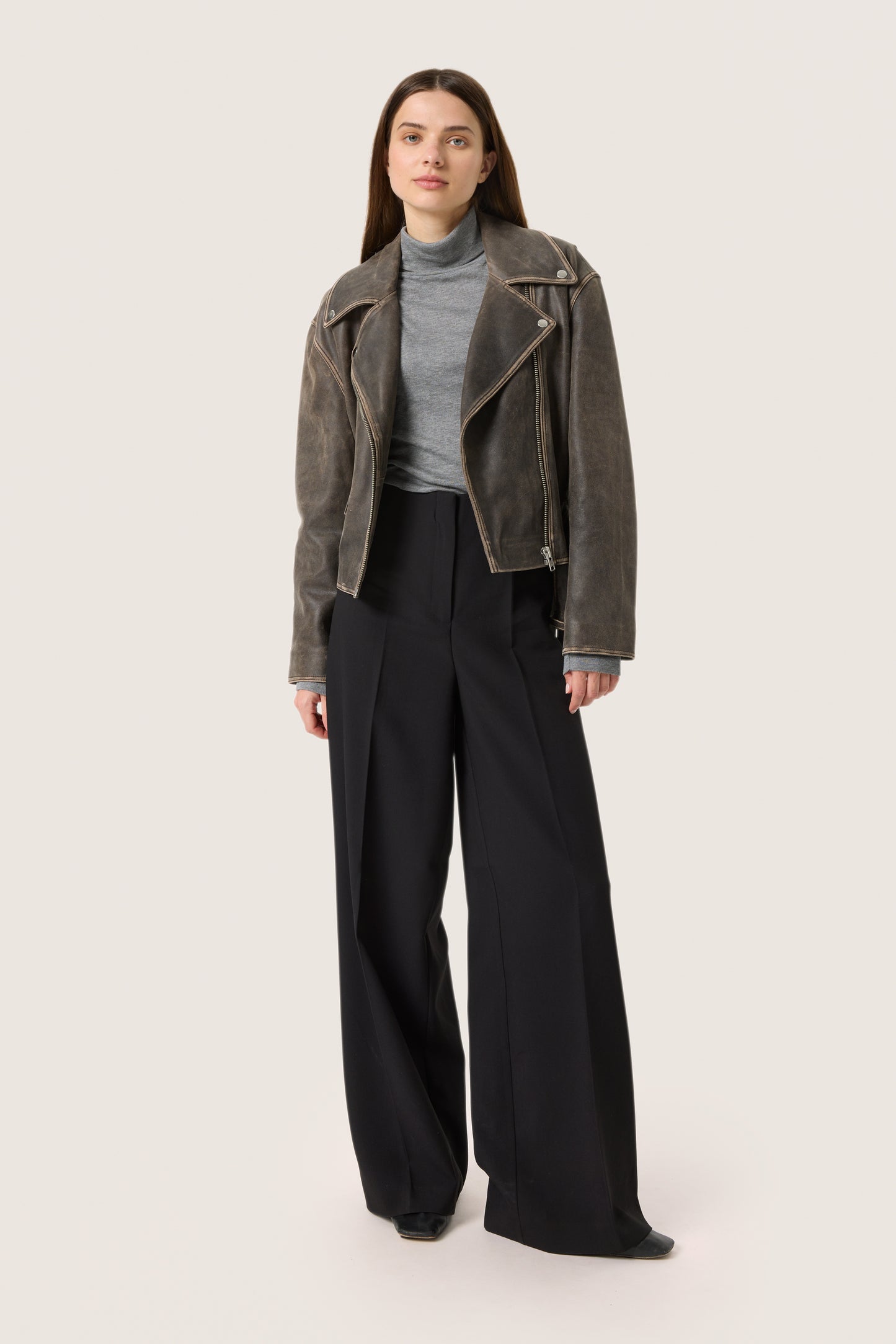 SLFiorella Leather Jacket - Soaked in Luxury