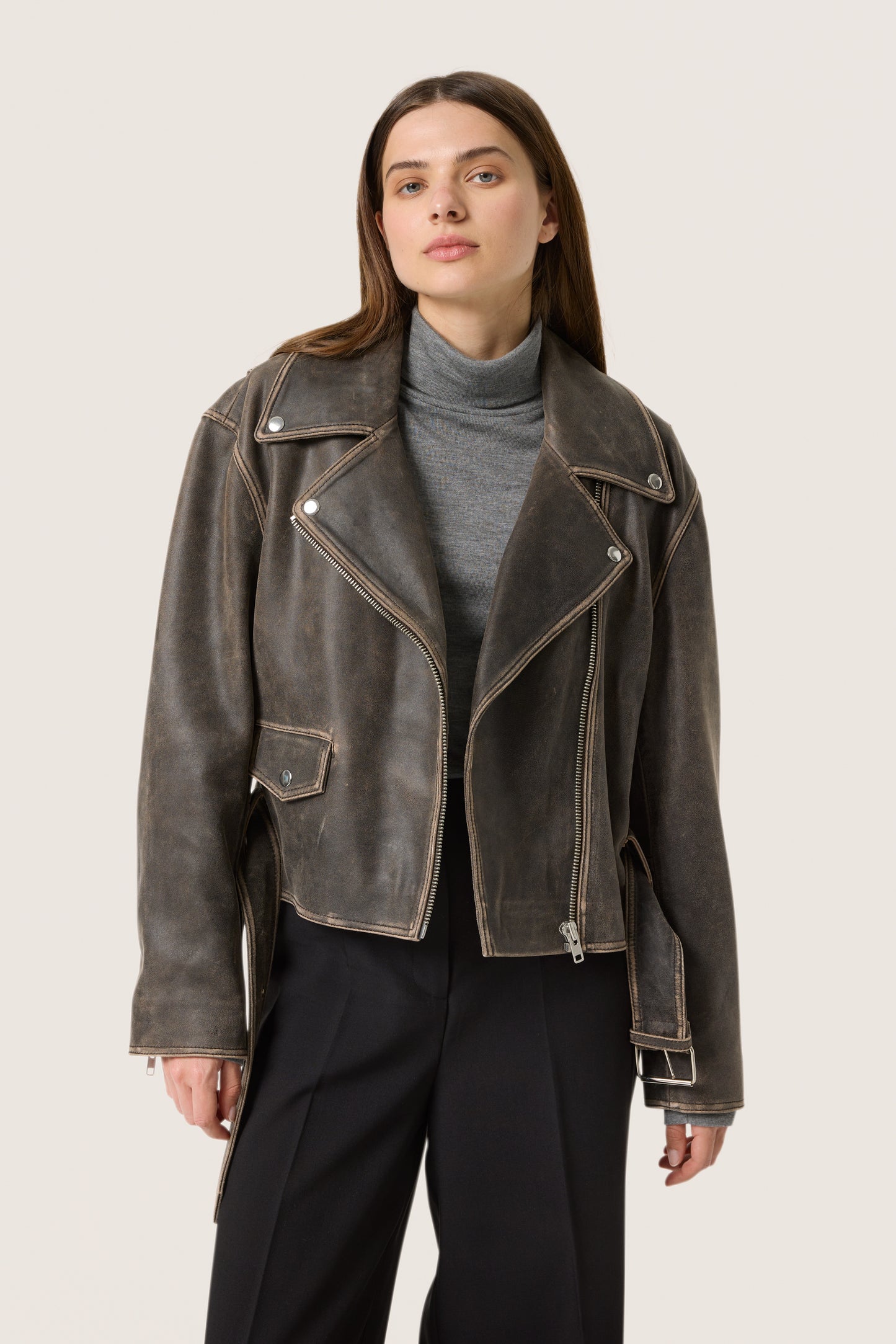 SLFiorella Leather Jacket - Soaked in Luxury