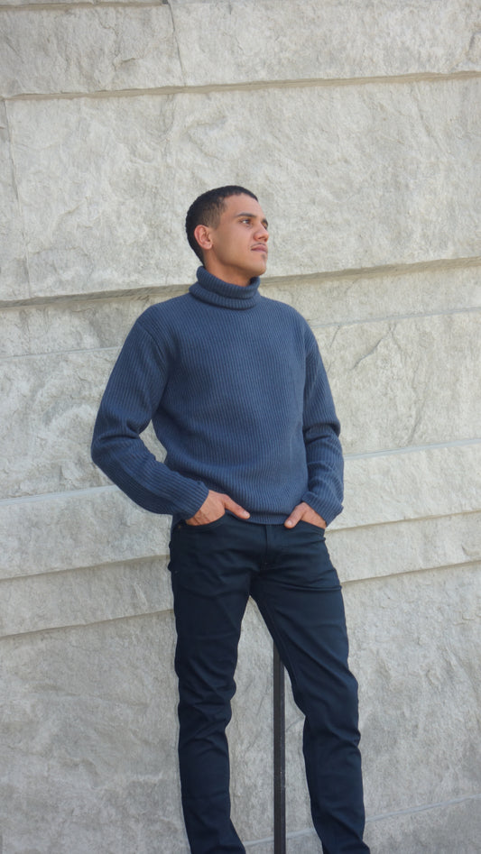 Eddie Wool Rib Rollneck Knit - Les Deux