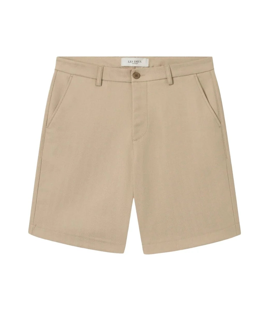 Como Reg Herringbone Shorts - Les Deux